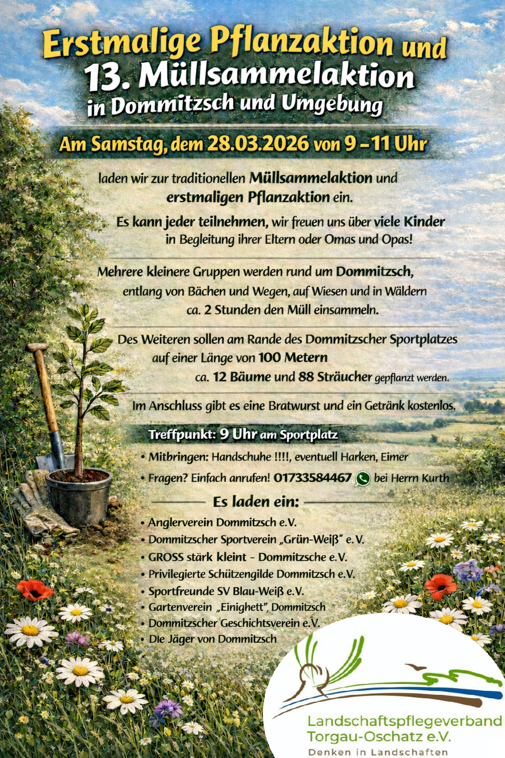 Erstmalige Pflanzaktion und 13. Müllsammelaktion